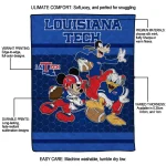 la tech disney football blue quilt blanket best selling