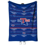 la tech handdrawn stripes blue quilt blanket best selling