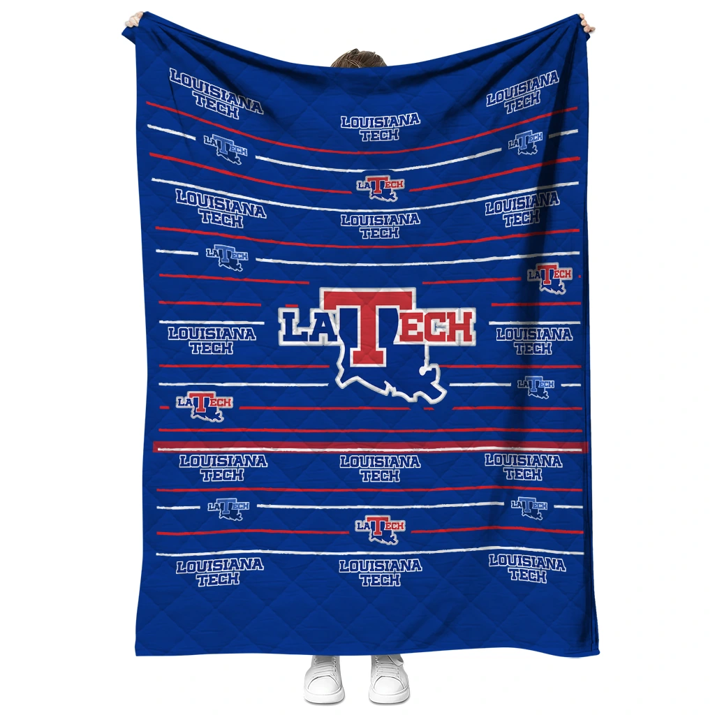 la tech handdrawn stripes blue quilt blanket fashion forward la tech handdrawn stripes blue quilt blanket fashion forward