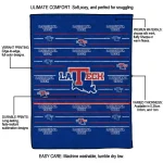 la tech handdrawn stripes blue quilt blanket best selling