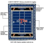la tech mickey player blue quilt blanket best selling