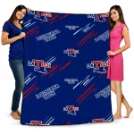 la tech sketch lines blue quilt blanket best selling