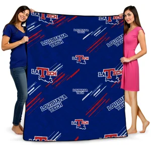 la tech sketch lines blue quilt blanket best selling