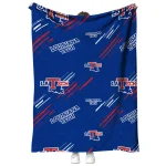 la tech sketch lines blue quilt blanket best selling
