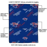 la tech sketch lines blue quilt blanket best selling