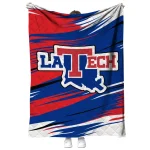 la tech wild lines blue white quilt blanket best selling