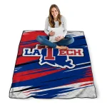 la tech wild lines blue white quilt blanket best selling