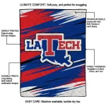 la tech wild lines blue white quilt blanket best selling