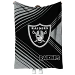 las vegas raiders arrow layers black quilt blanket best selling