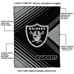 las vegas raiders arrow layers black quilt blanket best selling
