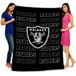 las vegas raiders bold red black quilt blanket best selling