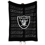 las vegas raiders bold red black quilt blanket best selling