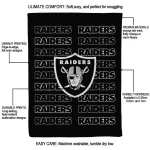 las vegas raiders bold red black quilt blanket best selling