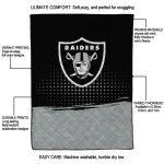 las vegas raiders dot illusion black quilt blanket best selling