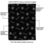 las vegas raiders solid classic black quilt blanket best selling