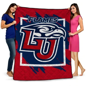 liberty flames block border red quilt blanket best selling