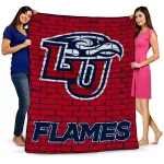 liberty flames brick grid red quilt blanket best selling