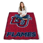 liberty flames brick grid red quilt blanket best selling