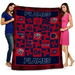 liberty flames helmet heart red quilt blanket best selling