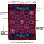 liberty flames helmet heart red quilt blanket best selling