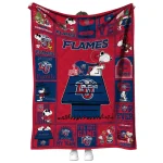 liberty flames snoopy love red quilt blanket best selling