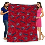 liberty flames solid classic red quilt blanket best selling