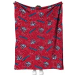 liberty flames solid classic red quilt blanket best selling