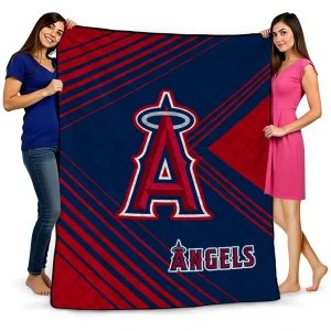 los angeles angels arrow layers blue quilt blanket best selling