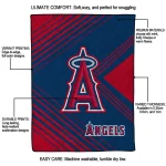 los angeles angels arrow layers blue quilt blanket best selling