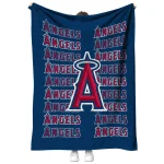 los angeles angels bold red blue quilt blanket best selling