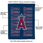 los angeles angels bold red blue quilt blanket best selling