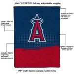 los angeles angels dot illusion blue quilt blanket best selling