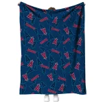 los angeles angels solid classic blue quilt blanket best selling