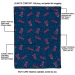 los angeles angels solid classic blue quilt blanket best selling