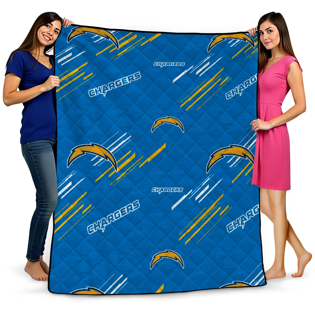 los angeles chargers sketch lines blue quilt blanket best selling los angeles chargers sketch lines blue quilt blanket best selling