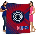 los angeles clippers arrow layers red quilt blanket best selling