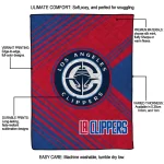 los angeles clippers arrow layers red quilt blanket best selling