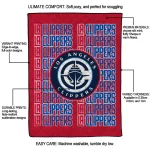 los angeles clippers bold red quilt blanket best selling