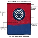 los angeles clippers dot illusion red quilt blanket best selling