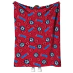 los angeles clippers solid classic red quilt blanket best selling