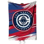 los angeles clippers wild lines red white quilt blanket best selling