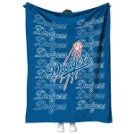 los angeles dodgers bold red blue quilt blanket best selling