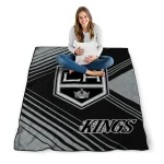 los angeles kings arrow layers black quilt blanket best selling