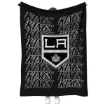 los angeles kings bold red black quilt blanket best selling