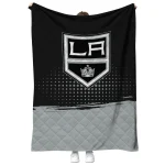 los angeles kings dot illusion black quilt blanket best selling