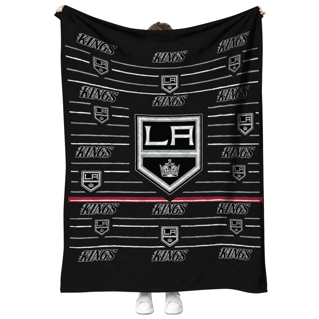 los angeles kings handdrawn stripes black quilt blanket fashion forward los angeles kings handdrawn stripes black quilt blanket fashion forward