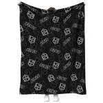 los angeles kings solid classic black quilt blanket best selling