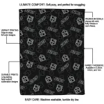 los angeles kings solid classic black quilt blanket best selling
