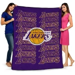 los angeles lakers bold red purple quilt blanket best selling