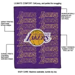los angeles lakers bold red purple quilt blanket best selling